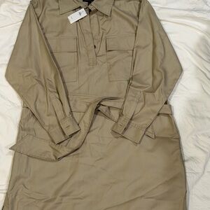 Banana Republic Beige Shirt Dress